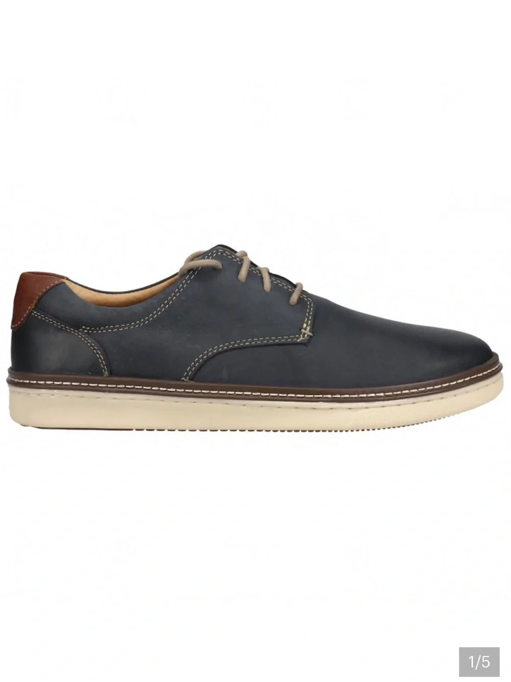 Johnston & Murphy McGuffey Plain Toe Derby shoes navy